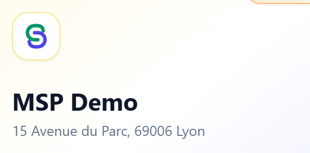La carte de démonstration, reconnaissable à son bandeau orange Démo